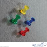 Pinboard Pin mixed transparent 40x