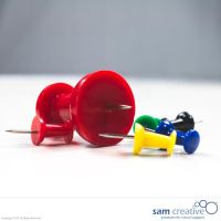 Jumbo pinboard pins red 8 st.