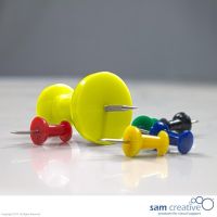 Jumbo pinboard pins yellow 8 st.