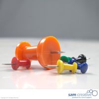 Jumbo pinboard pins orange 8 st.