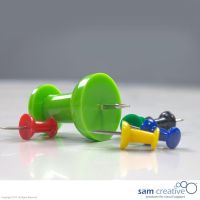 Jumbo pinboard pins green 8 st.