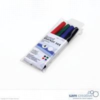 Whiteboard marker medium set 4 colours
