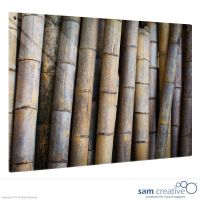 Whiteboard Glass Solid Bamboo 60x90 cm
