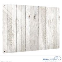 Whiteboard Glass Solid Wooden Fence 50x50 cm