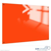 Whiteboard Glass Solid Bright Orange 100x180 cm