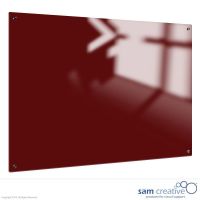 Whiteboard Glass Solid Ruby Red 45x60 cm