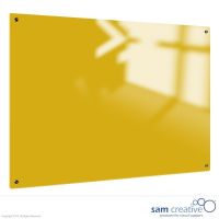 Whiteboard Glass Solid Canary Yellow 100x180 cm