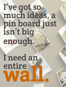 Pin board walls Pin board walls